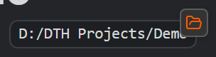 A path chip with Alt held — click opens the location in Explorer